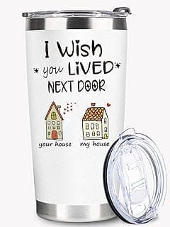 WECACYD Presentes para melhores amigos, mulheres, homens, presentes de amizade para mulheres e amigas - presentes de amizade de longa distância - presentes atenciosos para aniversário, dia dos namorados - copo exclusivo de amigos, branco, 590 ml