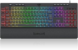 Teclado Gamer Membrana Redragon Shiva RGB V2 Preto K512RGB V2