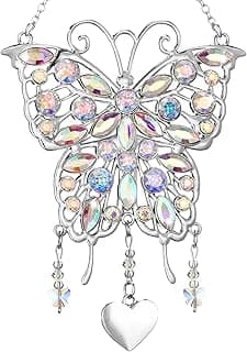 Presentes de borboleta para mulheres, presente de borboleta brilhante para dia dos namorados, aniversário de aniversário para ela, ideia de presente para o dia das mães para mãe, avó, esposa, enfeite