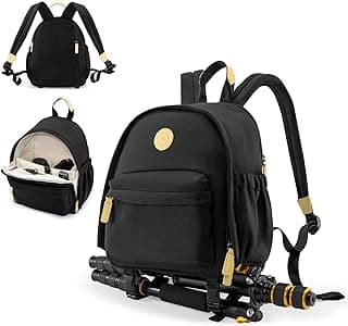 Cwatcun Mochila para câmera pequena, bolsa para câmera DSLR leve, fotograhy para acessórios de câmeras