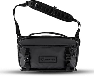 Bolsa tiracolo WANDRD ROGUE 9 L compacta para câmera, com acesso rápido, 3 formas de usar, leve, ótima para viagens, fotografia e uso diário (preta)