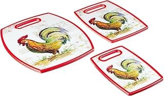 Cuisinart Coleção de tábua de corte de galo de 3 peças CCB-3PCROS