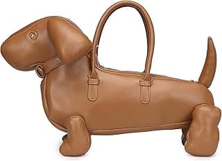 Bolsa de mão feminina de couro PU, exclusiva, divertida, estranha, fofa, em forma de animal, bolsa tiracolo