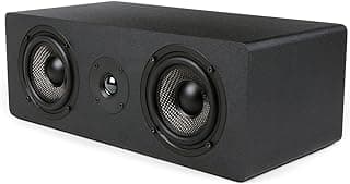 Micca MB42X-C alto-falante central avançado para home theater, som surround, passivo, bidirecional (preto, cada)