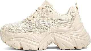 Tênis feminino grosso, moderno, plataforma, de couro branco, casual, para pai, confortável, plataforma, tênis esportivo