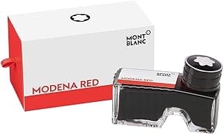 Montblanc Frasco de tinta Modena Red 119566 – Tinta de recarga de qualidade premium em vermelho brilhante para canetas-tinteiro, pena e canetas de caligrafia – 60 ml de tinta