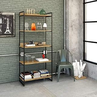 Estante Multiuso 5 Prateleiras 187x80cm Estilo Industrial