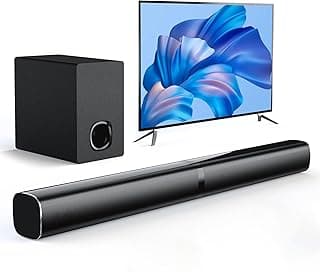 Subwoofer+Bluetooth Soundbar, 2.1 Canais, Dolby Digital, Home Theater para TV, Alto-Falantes e Caixas de Som para Home Theater, 3D Surround