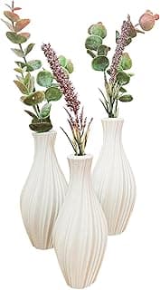 kit 3 Vasos Decorativos lindos para Sala com detalhe em espiral