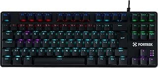 Teclado Gamer Mecânico Black Hawk Compact Rainbow Fortrek