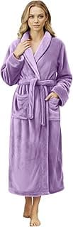 Roupão feminino premium, roupão longo de lã de pelúcia para mulheres, roupão de banho feminino macio e fofo