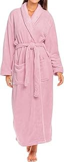 Roupão de pelúcia para mulheres, roupão de banho de inverno de lã longa, plus size