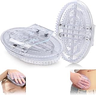 2 peças de escova de massagem Meridian, escova Meridian Pro Upgrade para barriga, escova Meridian profissional personalizada para salão de beleza, massageador de spa de corpo inteiro, relaxamento de