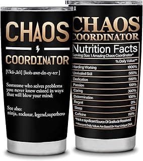 Presentes de coordenador de caos para mulheres, presentes de dia do chefe, presentes de agradecimento para mulheres, presentes de aniversário para mulheres, mãe, pai, presentes de agradecimento para