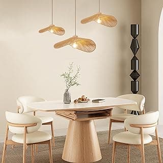 Candeeiro de pendurar em vime boho luminária pendente estilo moderno luminária de pendurar bohia bambu natural feito à mão conjunto de 3