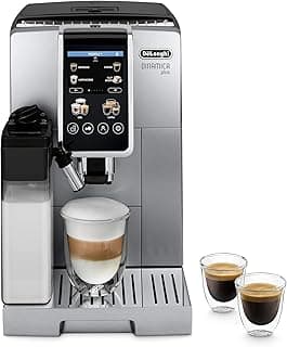 De'Longhi Máquina De Café Expresso E Vaporizador De Leite Automático Dinamica Plus, Mais De 24 Receitas Com Um Toque, Aproveite Lattes, Cappuccinos E Muito Mais, Ecam38085Sb