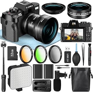 Câmeras digitais 4K para fotografia, vlogging de 48 MP