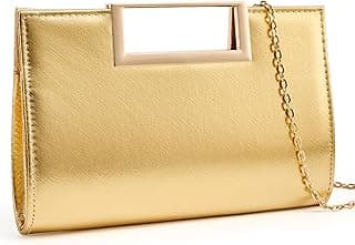 Bolsas de mão de mão para noite para mulheres, bolsas de mão de mão de ombro de couro PU para festas formais e coquetéis