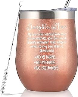 GEANHIL Presente de noiva da mãe do noivo - Presentes de filha nova da mãe em lei - presentes de casamento de noivado para noiva - copo de 340 g caneca de café - My Son is the Luckiest Man