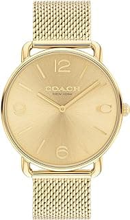 Relógio masculino Elliot | Elegância contemporânea com detalhes exclusivos | Relógio moderno para uso diário (modelo 14602653), Banhado a ouro