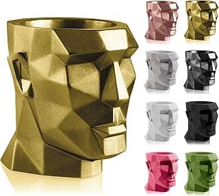 CONCRETTE Vaso de flores, ouro clássico, 235 x 180 x 190 mm