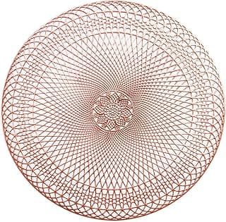 Kit Com 6 Lugar Jogo Americano Redondo Suplat Sousplat Vazado Flor