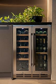 Adega e Cervejeira 2 em 1 - M.Prime VinoBeer Inverter Smart DualZone Multiuso - de Embutir