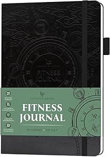 Legend Planner LP Fitness Journal A5 (A5, preto gravado)