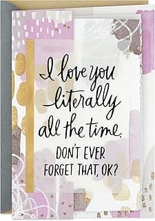 Hallmark Cartão de aniversário para marido, esposa, namorado, namorada (Love You All the Time)