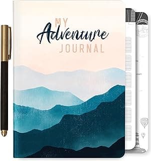 Diário de viagem 3 em 1 para mulheres – My Adventure Book, caderno de viajantes, scrapbook e lista de presentes para pessoas que viajam muito com instruções – acessórios essenciais para cruzeiros e