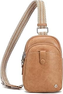 Bolsa tiracolo feminina Inicat para celular com compartimento para tela sensível ao toque