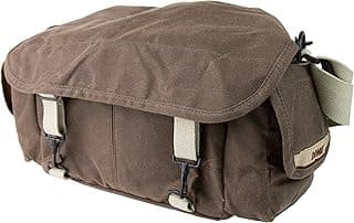 Bolsa de ombro Domke F-2 Original 700-02A (Ruggedwear Brown) para Canon, Nikon, Sony, Leica, Fujifilm e Olympus DSLR ou câmeras sem espelho com espaço para várias lentes de até 300 mm e acessórios