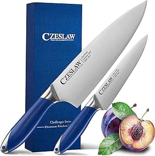 Faca de chef 2 unidades, faca de chef de 20 cme facas de cozinha de 13 cme,faca de japonesa profissional afiada,forjada em aço alemão de alto carbono,cozinheiros para presentes de cozinha