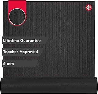 Manduka Tapete de ioga PRO – Tapete premium de 6 mm de espessura, aderência de alto desempenho, amortecimento ultra denso para suporte e estabilidade em ioga, pilates, academia e qualquer fitness