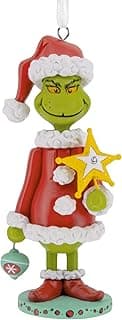 Hallmark Enfeite de Natal do Dr. Seuss's How The Grinch Stole Christmas! Grinch Nutcracker, presentes para fãs do Dr. Seuss