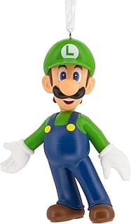 Hallmark Enfeite de Natal Nintendo Super Mario Luigi