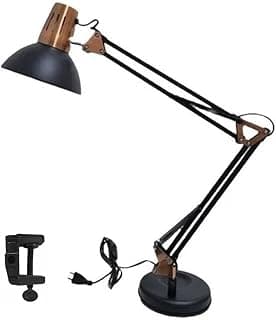 Luminária Articulável Mesa E Bancada Multiuso Sofisticada (Preto)