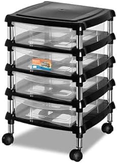 GAVETEIRO 4P C/RODIZ (PR+NAT)