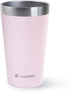 TERMOPRO, Copo Térmico para Cerveja Rosa 473 Ml