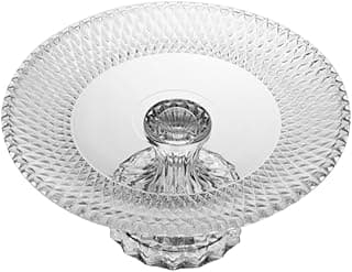 LYOR - Prato para Bolo com Pé de Cristal Roman 25cm x 25cm x 12cm