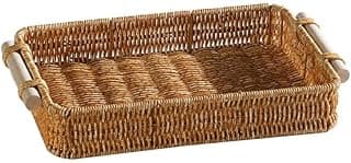 Cesta retangular de pão de café da manhã (34x24x4.5CM)