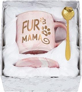 Cabtnca Presentes para mães e cães para mulheres, caneca de pele para mamãe, cães e gatos, presentes de Natal para cães e mães, dia das mães, presente de aniversário para cachorro, mãe e gato