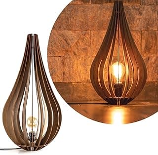 Abajur De Decoração Para Quarto Luminária MDF Adhara 40 Cm Para Sala Leitura