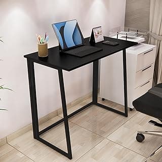 Escrivaninha Mesinha Portátil Multiuso Home Office Dobrável (Preto)