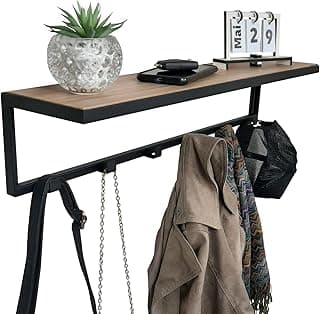 Cabideiro Strassis Design SD-3505 Metal e MDF Cor: Preto