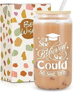 Presentes de formatura para ela, presentes de formatura, She Believed She Could So She Did, presente de graduação para estudante do ensino médio, filha, sobrinha, neta, presente de grado de