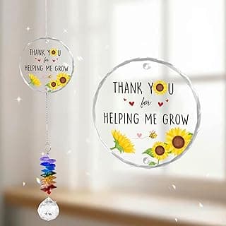 Enfeites de Natal - Thank You for Helping Me Grow - Presente de agradecimento ao professor do estudante - Natal, aniversário, formatura, presente de agradecimento para professores - Decoração