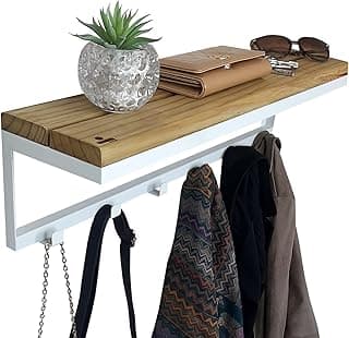 Cabideiro Strassis Design SD-5005 Metal e Madeira Cor: Branco