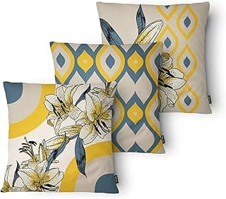 Kit Com 3 Capas Para Almofadas Velveteen Azul Belchior Uniq