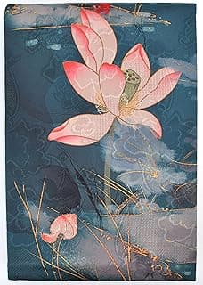 BLBMH Capa de livro a5 para brochuras - protetor de capa de manga de livro de tecido ajustável adequado para romances de livro de capa dura de capa dura de 5,5 x 8,3 polegadas - lótus